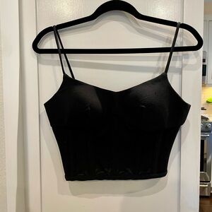 Jason Wu Black Corset Crop